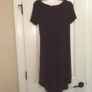 Grey ribbed texture carly